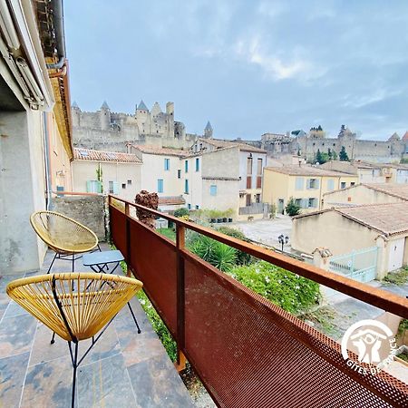 Loft Cocon Climatise - Imprenable Vue Sur Le Chateau Comtal قرقشونه المظهر الخارجي الصورة